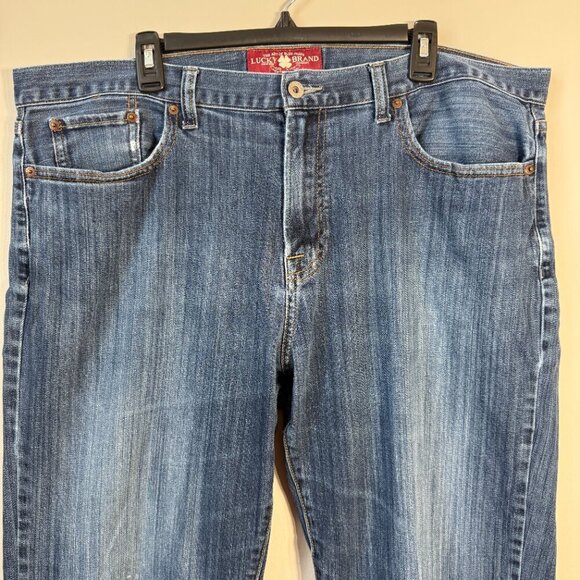 Lucky Brand 361 Vintage Straight Leg Denim Jeans Mens 40x32 Blue Stretch Classic - Picture 6 of 12